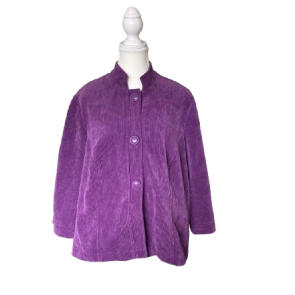 Requirements Women's Rich Purple Teddy Jacket - Picture 1 of 7